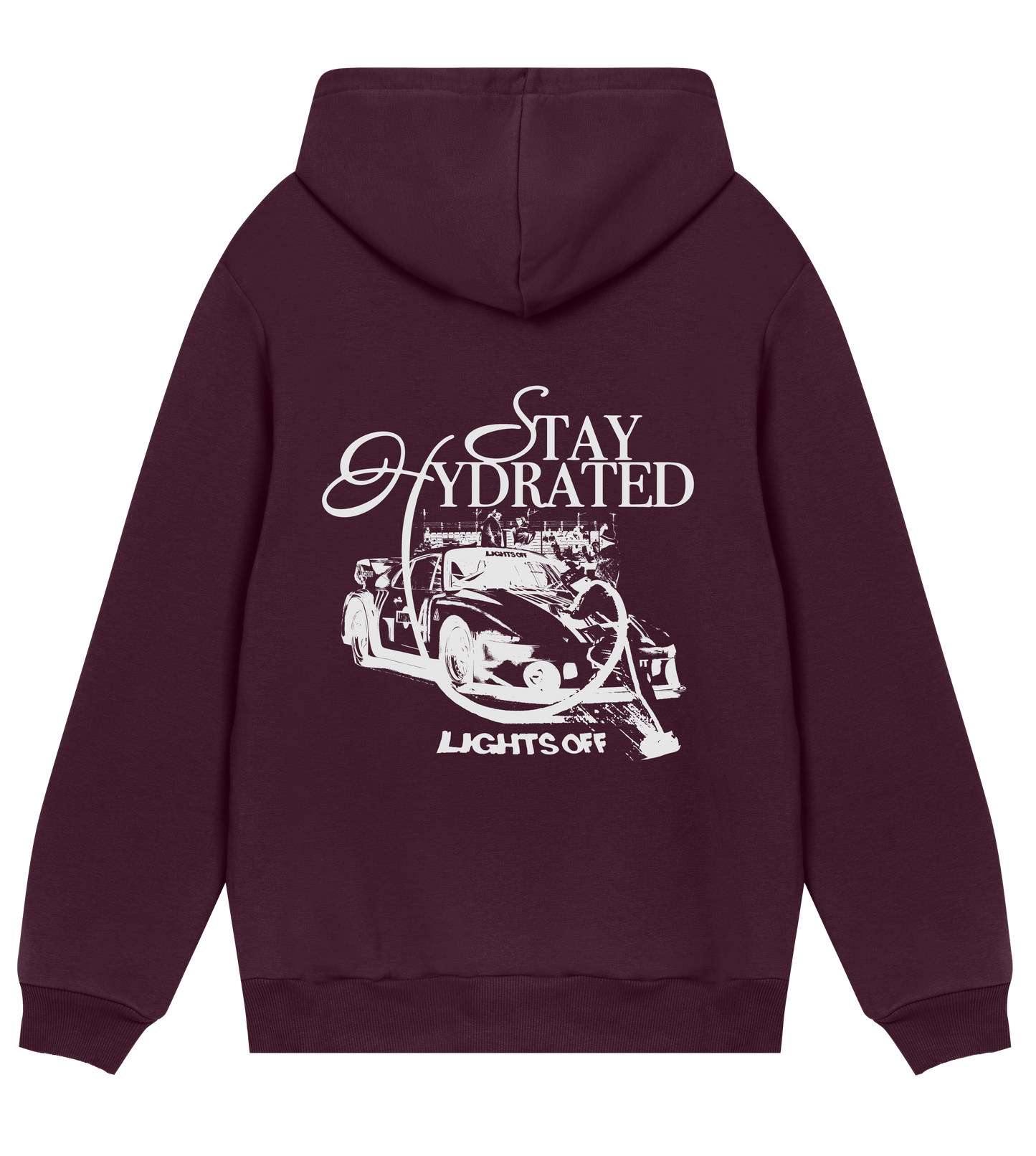 Stay Hydrated Hoodie Maroon